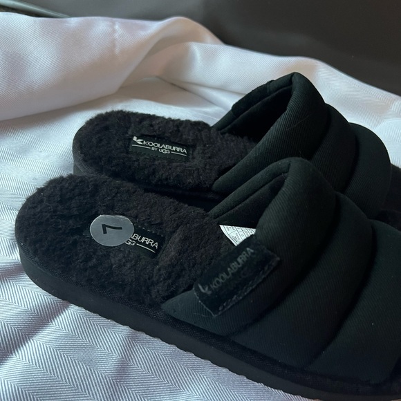 New Koolaburra by UGG faux fur slide slippers size 7 - Picture 2 of 5